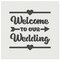 Welcome to Our Wedding with Hearts Wall Cookie DIY Craft Reusable Stencil